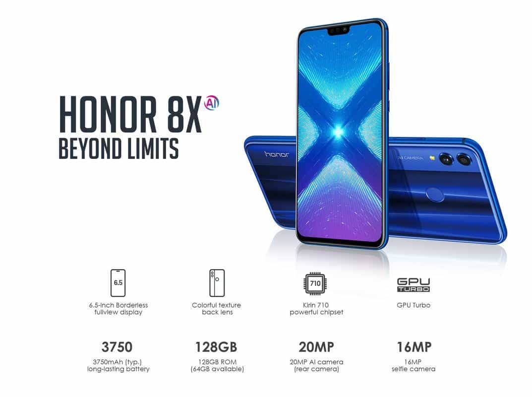 Huawei Honor 8X Officially Up For Sale Price in Pakistan & Specifications