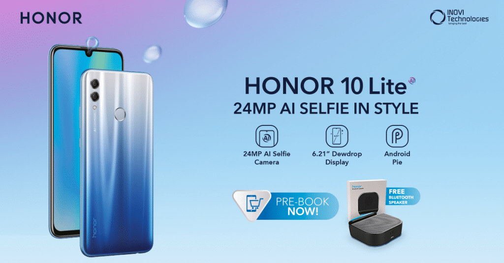 Honor 10 Lite Smartphone Will Come Equipped with Dual AI Camera and Ultrasonic Fingerprint Sensor