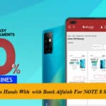 Infinix Joins Hands With with Bank Alfalah For NOTE 8 Series