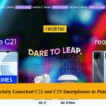 Realme Officially Launched C21 and C25 Smartphones in Pakistan