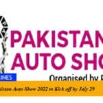 Pakistan Auto show 2022 to kick off by July 29