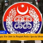 How to Apply For Jobs in Punjab Police Special Branch? 