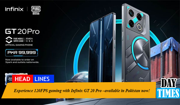 Experience 120FPS gaming with Infinix GT 20 Pro –available in Pakistan now!