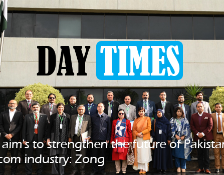 Our aim's to strengthen the future of Pakistan’s telecom industry Zong