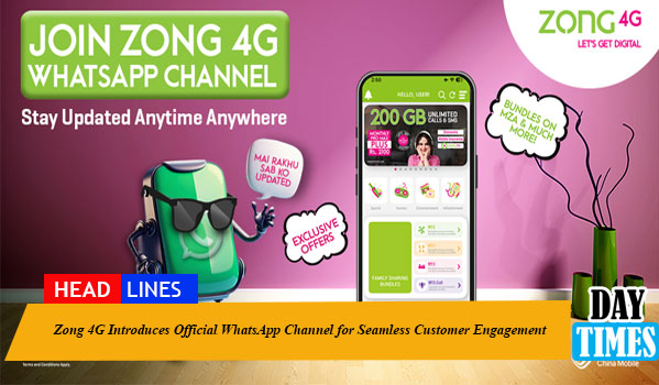 Zong 4G Introduces Official WhatsApp Channel for Seamless Customer Engagement