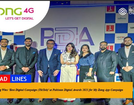 Zong Wins ‘Best Digital Campaign (TikTok)’ at Pakistan Digital Awards 2025 for My Zong App Campaign